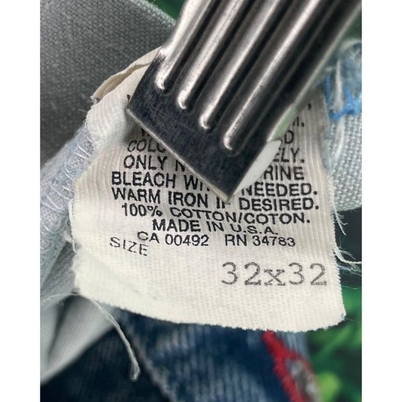 Vintage Pepsi Apparel America Jeans Acid Washed High Waisted 32x28 1980s USA - Picture 9 of 9